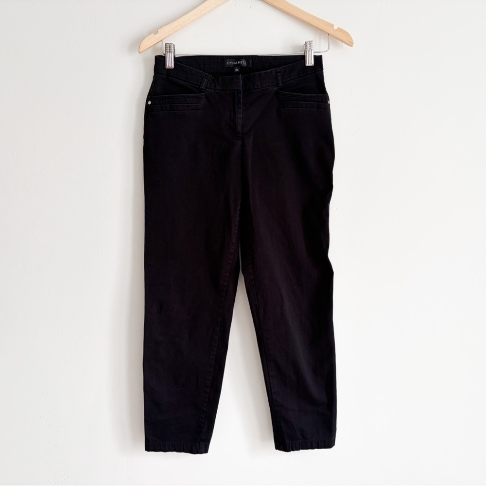 Dynamite Black Tailored Capri Pants - Size 2 - Picture 1 of 7